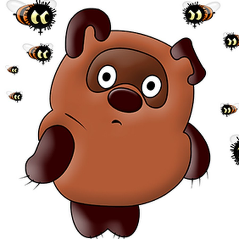 Винни пух на белом фоне Советский