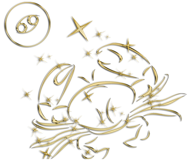 Символы знаков зодиака на прозрачном фоне