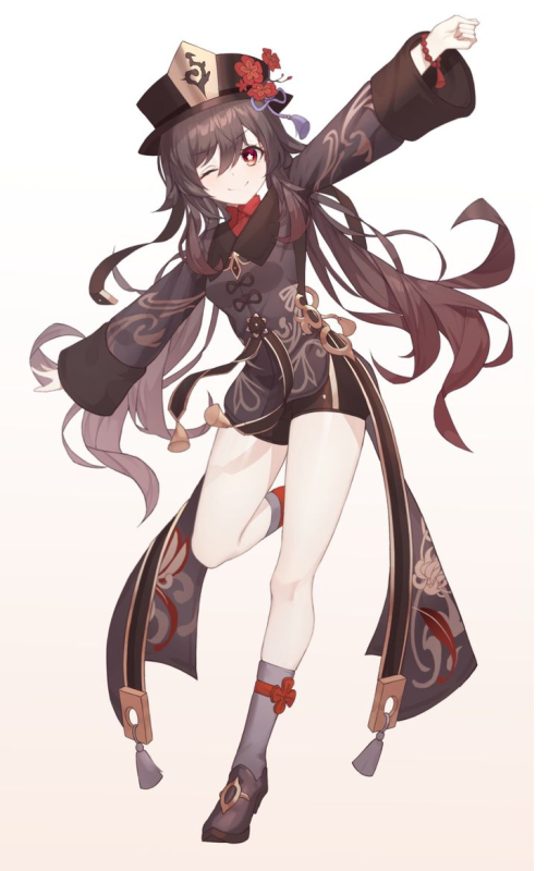 Ху таогеншин Импакт официальный арт в полный рост