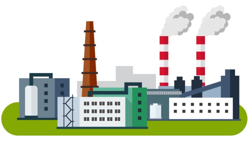 Завод иллюстрация