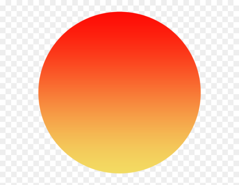 Оранжевый круг на белом фоне