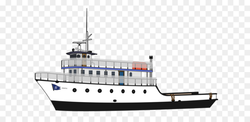 Пароход на белом фоне