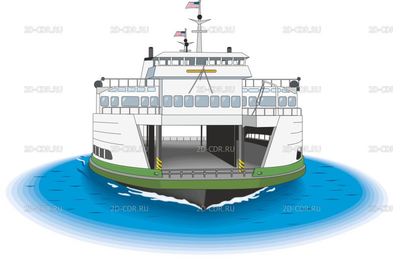 Нарисовать паром