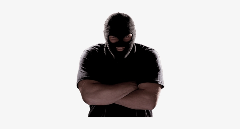 Маска бандита без фона