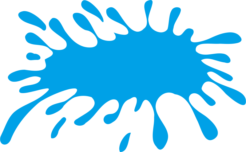 Цветные Кляксы на прозрачном фоне