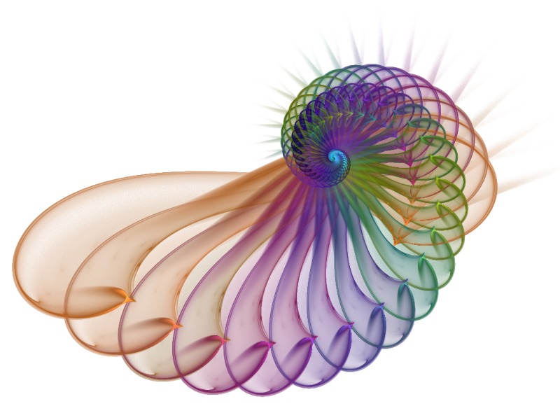 Фракталы на прозрачном фоне