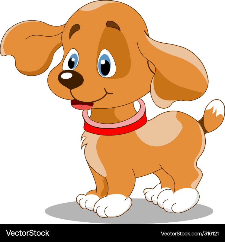 Собачка на прозрачном фоне