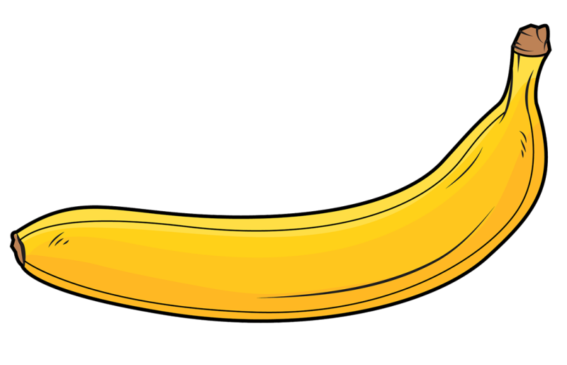 Банан мультяшный