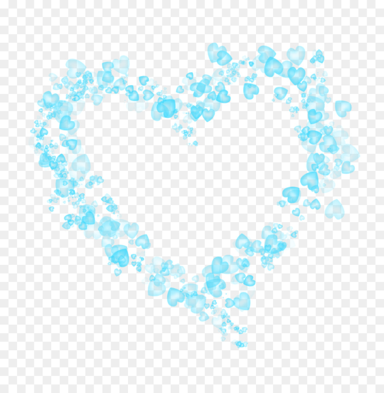 Сердечки на прозрачном фоне