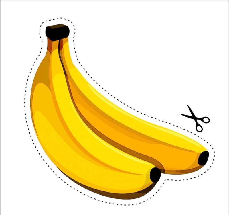 Банан рисунок