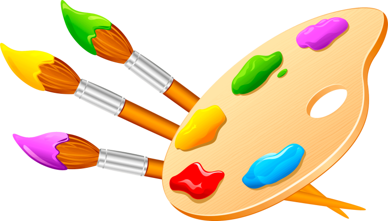 Краски и кисти для рисования