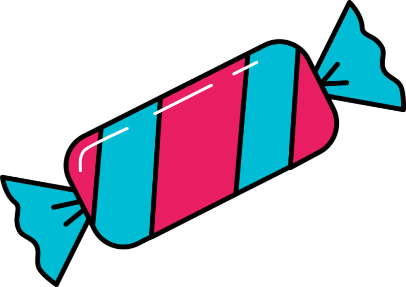 Нарисовать конфету