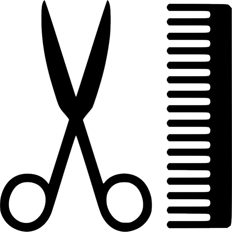 Ножницы и расческа парикмахерская