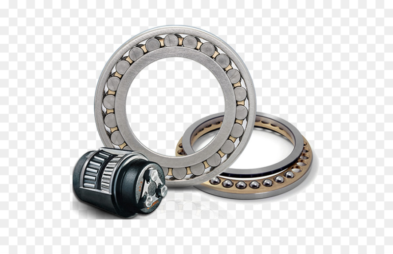 Подшипники на белом фоне