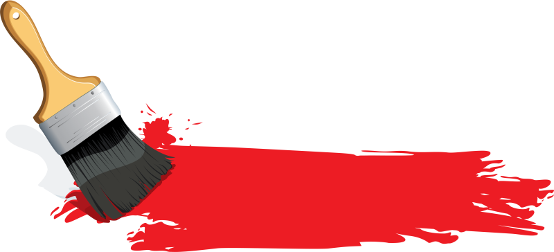 Краски с кисточкой