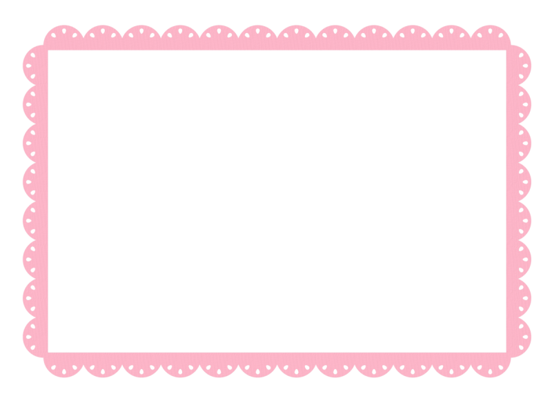 Розовая рамка для фотошопа на прозрачном фоне