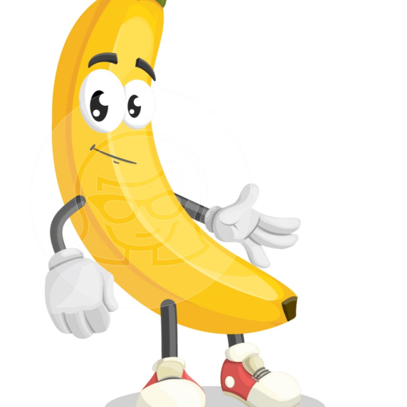 Бананы мультяшные