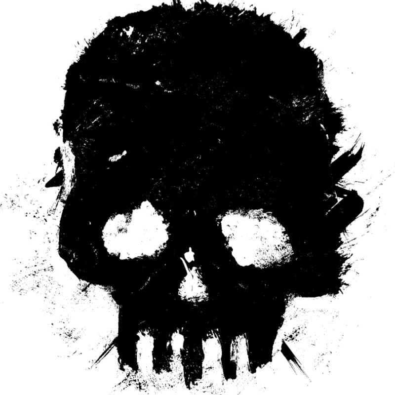 Череп силуэт