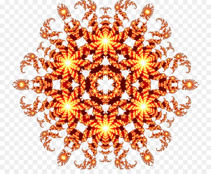 Фракталы на прозрачном фоне