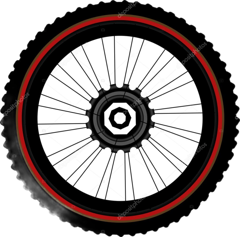 Колесо от мотоцикла вектор