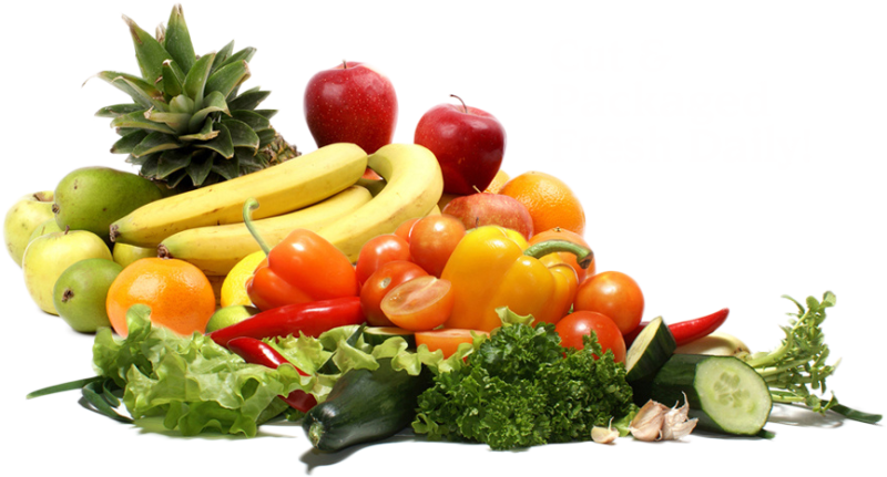 Овощи на прозрачном фоне