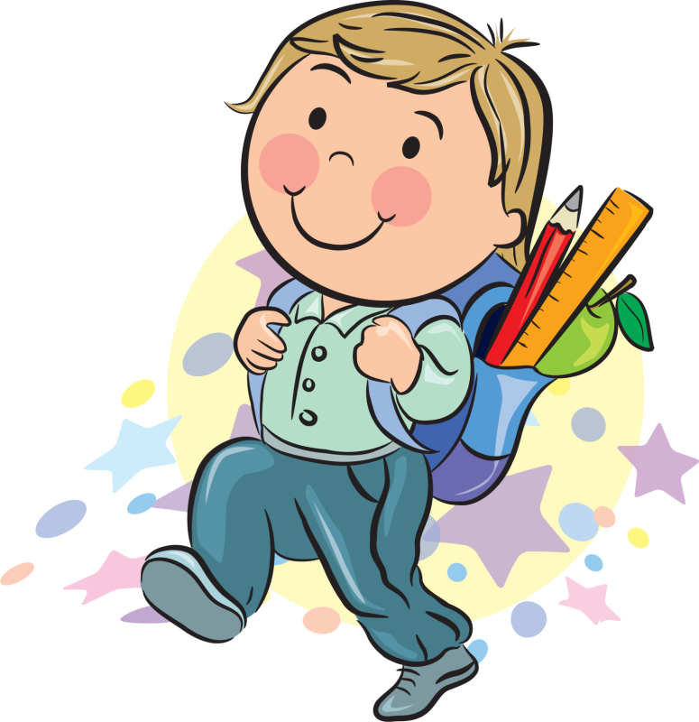 Школьник мультяшка