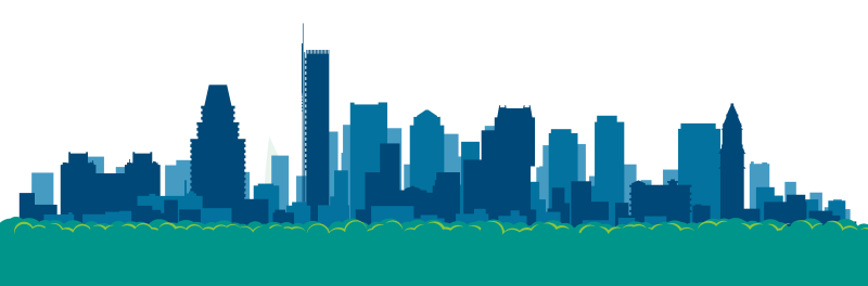 Город на прозрачном фоне