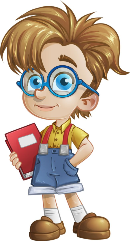 Ученик на прозрачном фоне