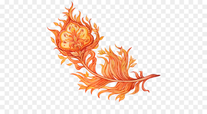 Перо Жар птицы вектор