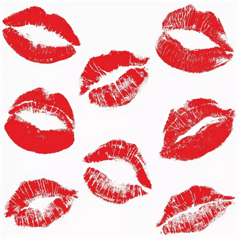 След от помады