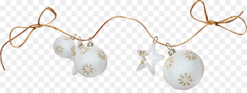 Новогодние шары гирлянда на прозрачном фоне