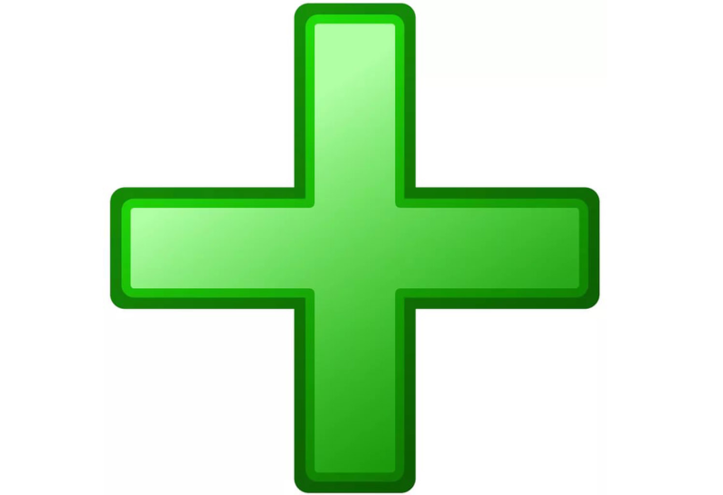 Зеленый плюсик