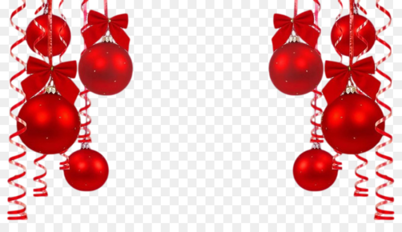 Новогодние украшения без фона