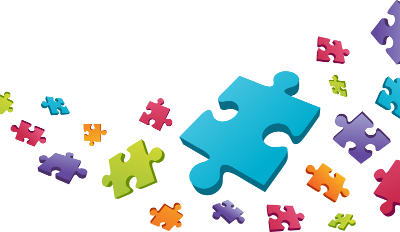 Элемент пазла на прозрачном фоне