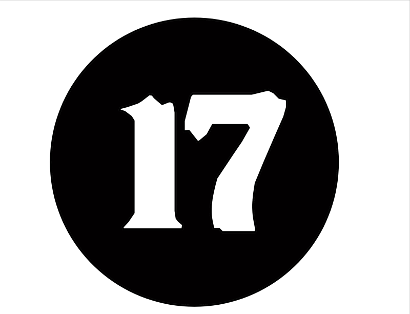 Цифра 17 в круге