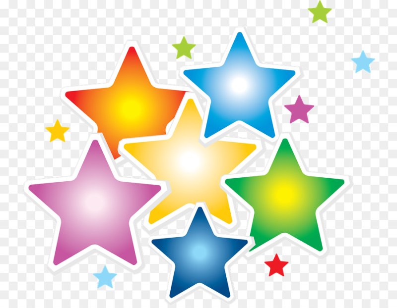 Звездочки цветные