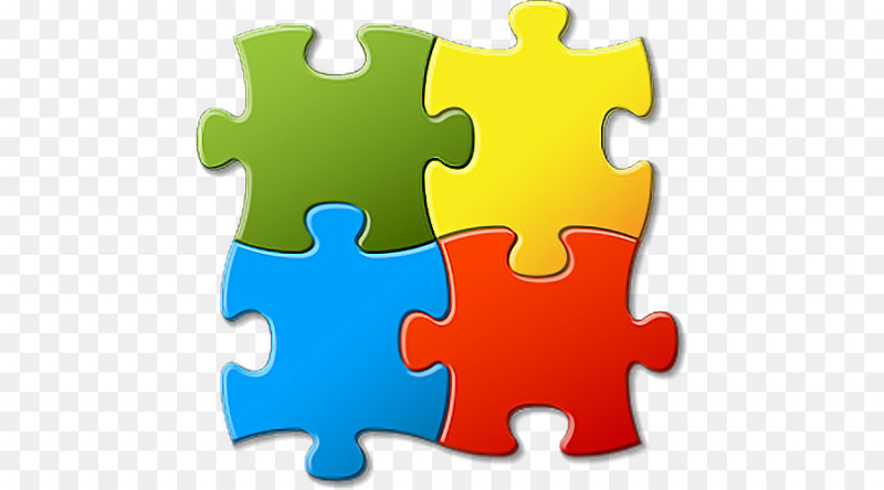 Разноцветные пазлы