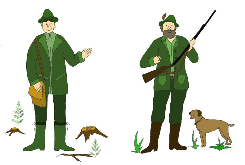 Охотник нарисовать ребенку