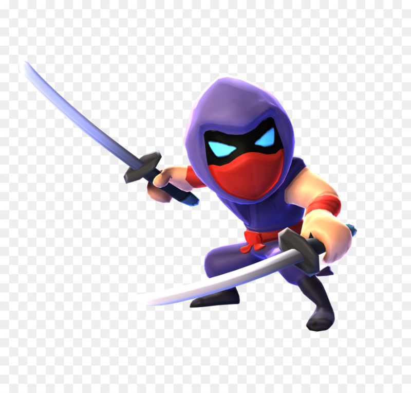 Ниндзя на прозрачном фоне