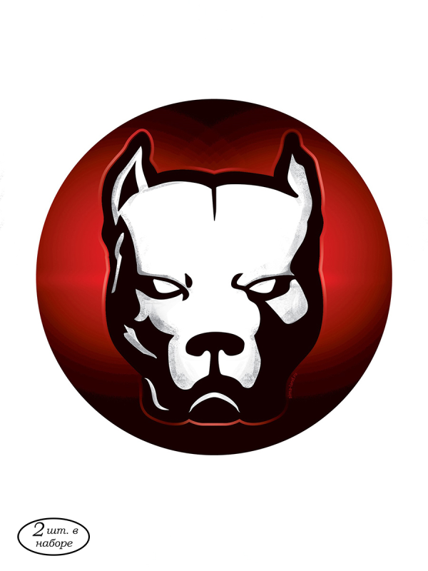 Наклейка Давидыча питбуль