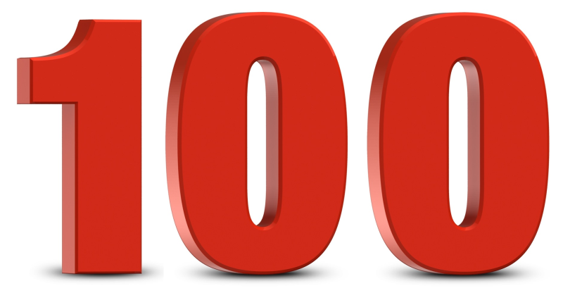 Цифра 10 красная