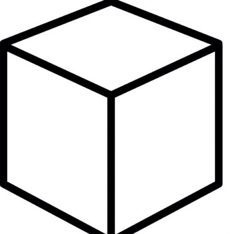 Куб на белом фоне