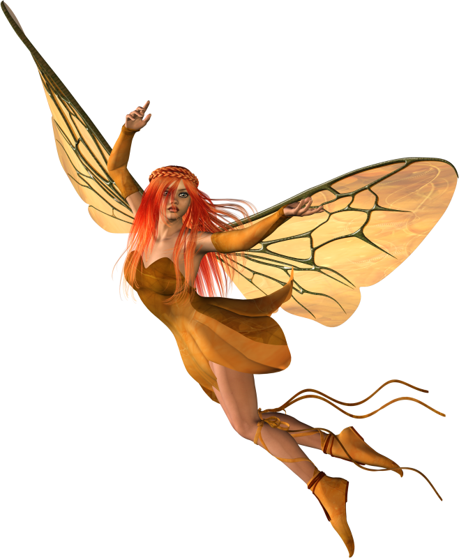 Фея на прозрачном фоне