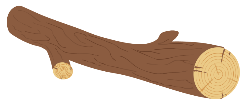 Бревно без фона