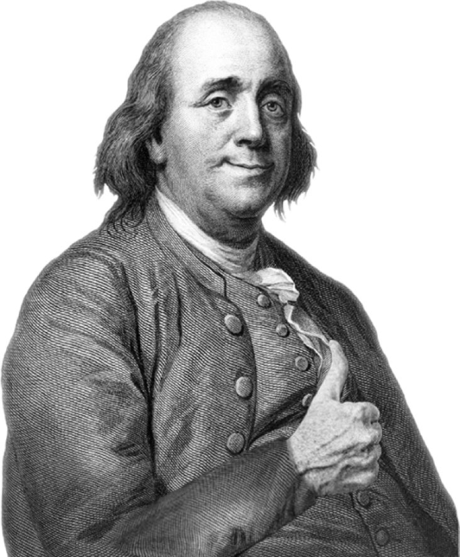 Бенджамин Франклин портрет