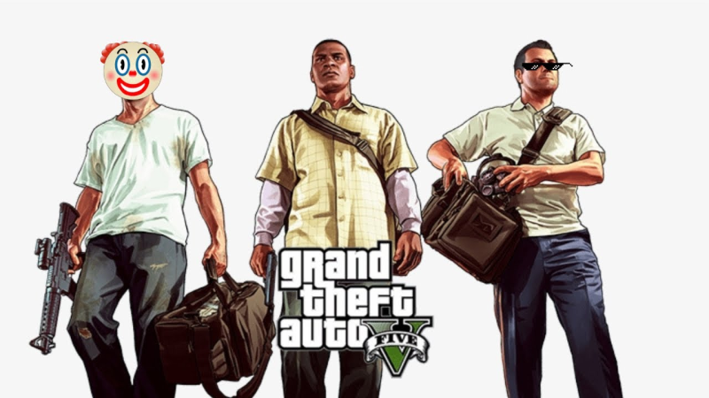 Франклин ГТА 5 на белом фоне