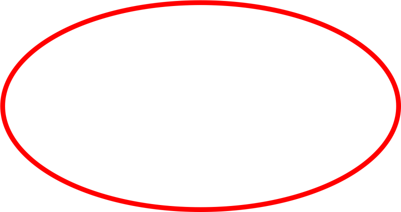 Прозрачный овал