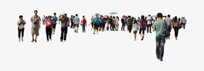 Много людей