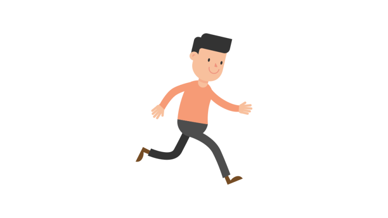 Шагающий человечек