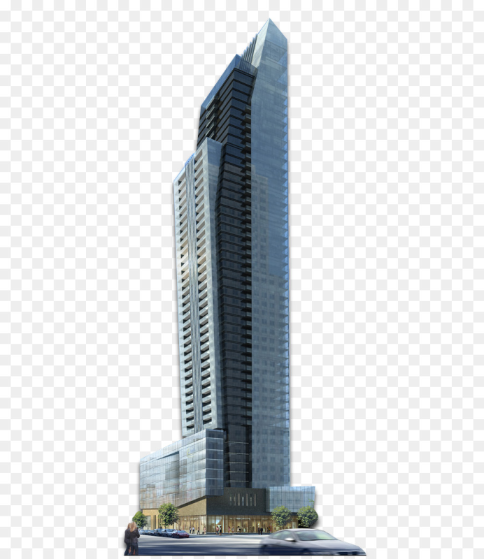 Небоскреб на белом фоне